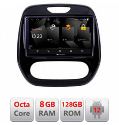 Navigatie dedicata Nakamichi Renault Captur 2013-2020 Android radio gps internet octa core 8+128 carplay android auto
