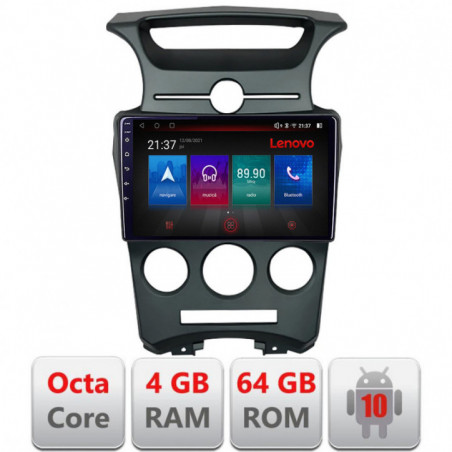Navigatie dedicata Lenovo Kia Carens 2006-2012 clima automata  Android radio gps internet Octa Core 4+64 LTE KIT-carens-2006+EDT-E509-PRO