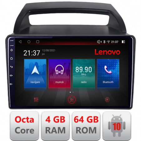 Navigatie dedicata Lenovo Kia Carnival 2006-2014  Android radio gps internet Octa Core 4+64 LTE KIT-carnival2006+EDT-E509-PRO