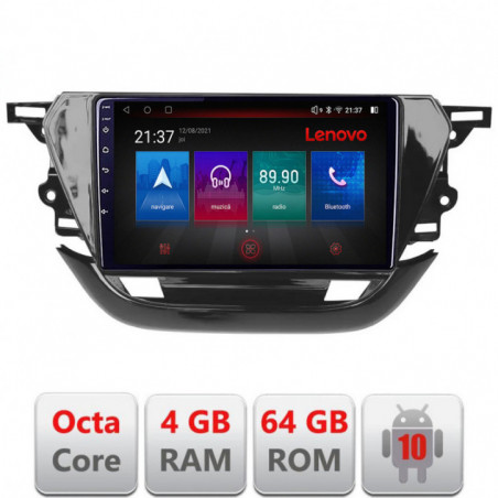 Navigatie dedicata Lenovo Opel Corsa F 2019-  Android radio gps internet Octa Core 4+64 LTE KIT-corsa-f+EDT-E509-PRO