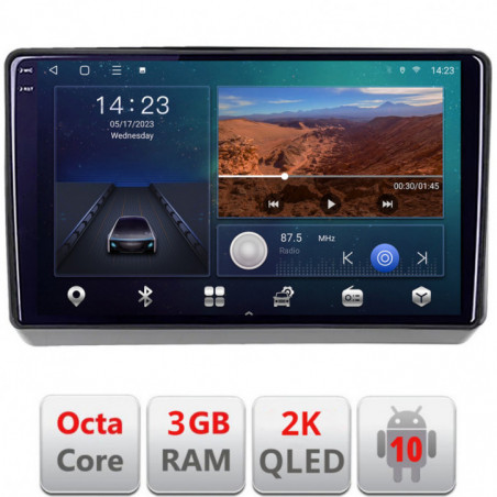 Navigatie dedicata Dodge Challenger 2015-2021  Android ecran Qled 2K Octa Core 3+32 carplay android auto KIT-dart+EDT-E309v3v3-2K