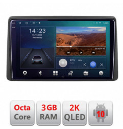 Navigatie dedicata Dacia Duster 2023-  Android ecran Qled 2K Octa Core 3+32 carplay android auto KIT-duster2023+EDT-E309v3v3-2K