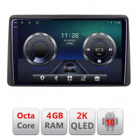 Navigatie dedicata Edonav Dacia Duster 2023-  Android ecran Qled 2K Octa core 4+32 KIT-duster2023+EDT-E409-2K
