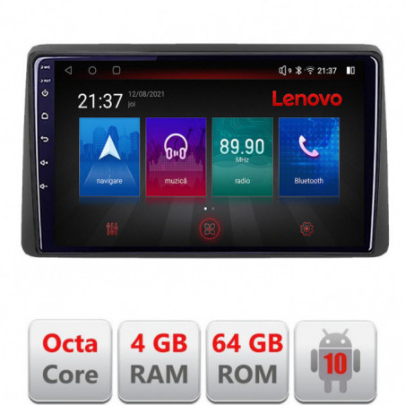Navigatie dedicata Lenovo Dacia Duster 2023-  Android radio gps internet Octa Core 4+64 LTE KIT-duster2023+EDT-E509-PRO