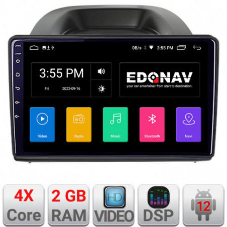 Navigatie dedicata Edonav Ford Ecosport 2017-2019  Android radio gps internet 2+32 KIT-ecosport2018+EDT-E210