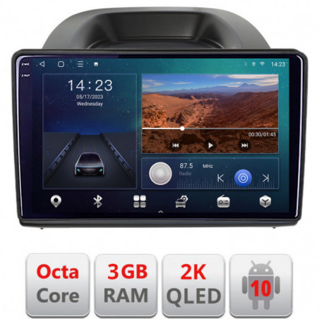 Navigatie dedicata Ford Ecosport 2017-2019  Android ecran Qled 2K Octa Core 3+32 carplay android auto KIT-ecosport2018+EDT-E310v3v3-2K