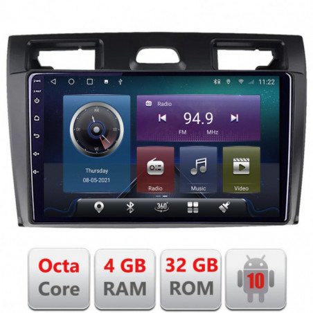 Navigatie dedicata Edonav Ford Fiesta MK5 2002-2008  Android radio gps internet Octa core 4+32 KIT-fiesta-mk5+EDT-E409