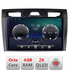 Navigatie dedicata Edonav Ford Fiesta MK5 2002-2008  Android ecran Qled 2K Octa core 4+32 KIT-fiesta-mk5+EDT-E409-2K