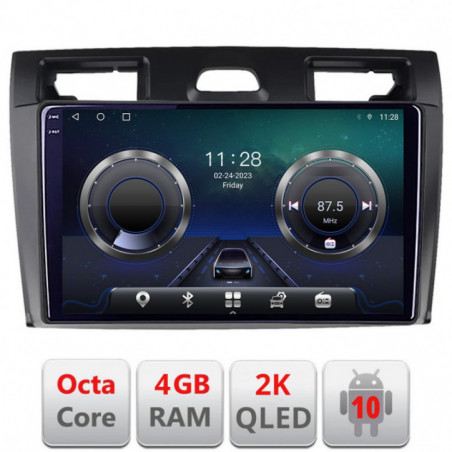 Navigatie dedicata Edonav Ford Fiesta MK5 2002-2008  Android ecran Qled 2K Octa core 4+32 KIT-fiesta-mk5+EDT-E409-2K