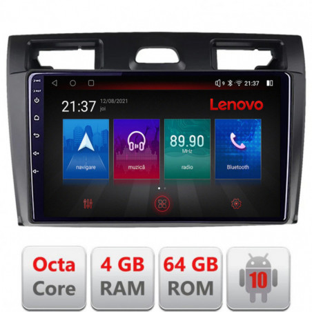 Navigatie dedicata Lenovo Ford Fiesta MK5 2002-2008  Android radio gps internet Octa Core 4+64 LTE KIT-fiesta-mk5+EDT-E509-PRO