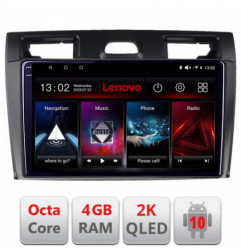 Navigatie dedicata Lenovo Ford Fiesta MK5 2002-2008 , Octacore Qualcomm, 4Gb RAM, 64Gb Hdd, 4G, Qled 2K, DSP, Carplay, Bluetooth