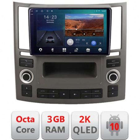 Navigatie dedicata Infiniti FX45 2007-2009  Android ecran Qled 2K Octa Core 3+32 carplay android auto fx45-old+EDT-E309v3v3-2K