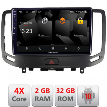 Navigatie dedicata Nakamichi Infiniti G35 G37 2006-2013 Android Ecran 720P Quad Core 2+32 carplay android auto