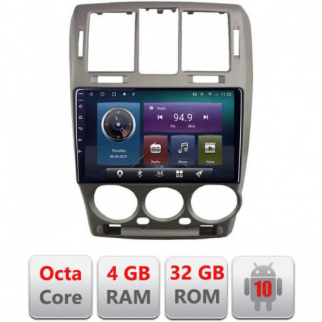 Navigatie dedicata Edonav Hyundai Getz 2002-2010  Android radio gps internet Octa core 4+32 kit-getz+EDT-E409