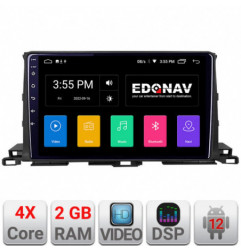 Navigatie dedicata Edonav Toyota Highlander 2013-2018  Android radio gps internet 2+32 KIT-highlander13+EDT-E210