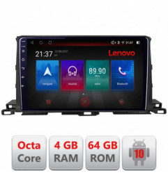 Navigatie dedicata Lenovo Toyota Highlander 2013-2018  Android radio gps internet Octa Core 4+64 LTE KIT-highlander13+EDT-E510-PRO