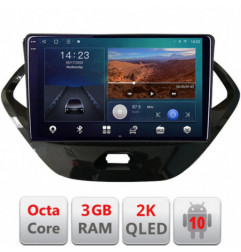 Navigatie dedicata Ford KA 2015-2020  Android ecran Qled 2K Octa Core 3+32 carplay android auto KIT-ka+EDT-E309v3v3-2K