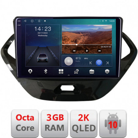 Navigatie dedicata Ford KA 2015-2020  Android ecran Qled 2K Octa Core 3+32 carplay android auto KIT-ka+EDT-E309v3v3-2K