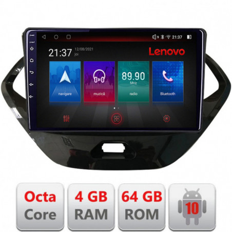 Navigatie dedicata Lenovo Ford KA 2015-2020  Android radio gps internet Octa Core 4+64 LTE KIT-ka+EDT-E509-PRO