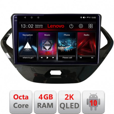 Navigatie dedicata Lenovo Ford KA 2015-2020 , Octacore Qualcomm, 4Gb RAM, 64Gb Hdd, 4G, Qled 2K, DSP, Carplay, Bluetooth