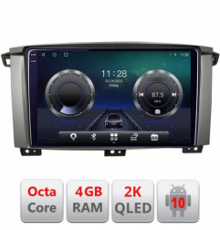 Navigatie dedicata Edonav Toyota Land Cruiser L100 2002-2006  Android ecran Qled 2K Octa core 4+32 KIT-L105+EDT-E410-2K