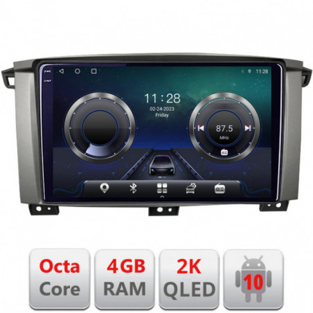 Navigatie dedicata Edonav Toyota Land Cruiser L100 2002-2006  Android ecran Qled 2K Octa core 4+32 KIT-L105+EDT-E410-2K