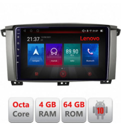 Navigatie dedicata Lenovo Toyota Land Cruiser L100 2002-2006  Android radio gps internet Octa Core 4+64 LTE KIT-L105+EDT-E510-PRO