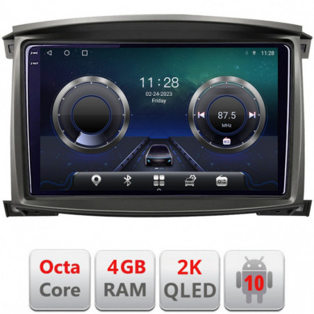 Navigatie dedicata Edonav Toyota Land Cruiser L100 2002-2006  Android ecran Qled 2K Octa core 4+32 KIT-L105-automatic+EDT-E410-2K
