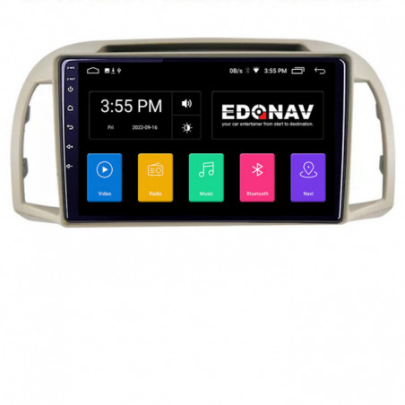 Navigatie dedicata Edonav Nissan Micra 2002-2010  Android radio gps internet 2+32 KIT-micra2003+EDT-E209
