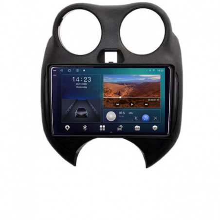 Navigatie dedicata Nissan Micra 2010-2014  Android ecran Qled 2K Octa Core 3+32 carplay android auto KIT-micra2010+EDT-E309v3v3-2K