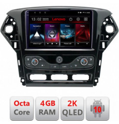 Navigatie dedicata Lenovo Ford Mondeo 2011-2014 , Octacore Qualcomm, 4Gb RAM, 64Gb Hdd, 4G, Qled 2K, DSP, Carplay, Bluetooth