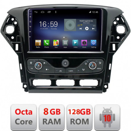 Navigatie dedicata Edonav Ford Mondeo 2011-2014  Android radio gps internet Octa Core 8+128 LTE KIT-mondeo-nav-10+EDT-E609