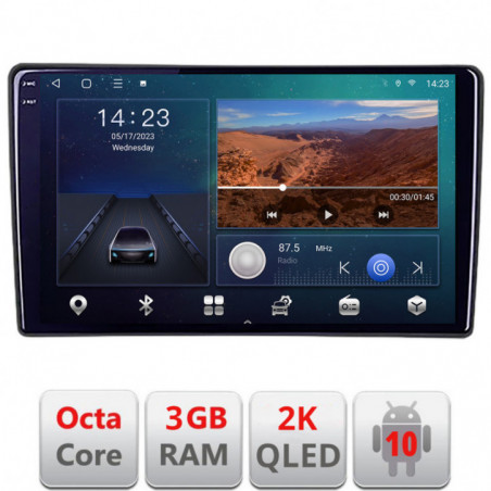 Navigatie dedicata NIssan Murano 2004-2009  Android ecran Qled 2K Octa Core 3+32 carplay android auto KIT-murano+EDT-E309v3v3-2K