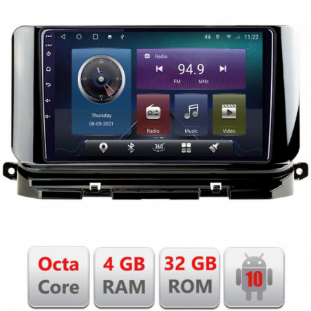 Navigatie dedicata Edonav Skoda Octavia 4 2020-2024  Android radio gps internet Octa core 4+32 KIT-octavia4+EDT-E410