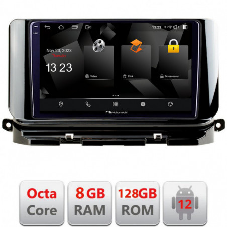 Navigatie dedicata Nakamichi Skoda Octavia 4 2020-2024 Android radio gps internet octa core 8+128 carplay android auto