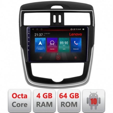 Navigatie dedicata Lenovo Nissan Pulsar 2014-2018  Android radio gps internet Octa Core 4+64 LTE KIT-pulsar+EDT-E509-PRO