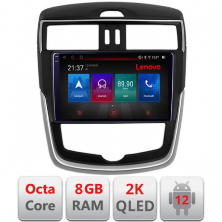 Navigatie dedicata Lenovo Nissan Pulsar 2014-2018 Octacore, 8 Gb RAM, 128 Gb Hdd, 4G, Qled 2K, DSP, Carplay AA, 360,Bluetooth