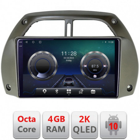 Navigatie dedicata Edonav Toyota Rav 4 2000-2004  Android ecran Qled 2K Octa core 4+32 kit-rav4-old+EDT-E409-2K