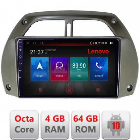 Navigatie dedicata Lenovo Toyota Rav 4 2000-2004  Android radio gps internet Octa Core 4+64 LTE kit-rav4-old+EDT-E509-PRO