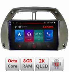 Navigatie dedicata Lenovo Toyota Rav 4 2000-2004 Octacore, 8 Gb RAM, 128 Gb Hdd, 4G, Qled 2K, DSP, Carplay AA, 360,Bluetooth