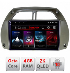 Navigatie dedicata Lenovo Toyota Rav 4 2000-2004 , Octacore Qualcomm, 4Gb RAM, 64Gb Hdd, 4G, Qled 2K, DSP, Carplay, Bluetooth