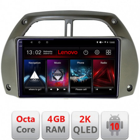 Navigatie dedicata Lenovo Toyota Rav 4 2000-2004 , Octacore Qualcomm, 4Gb RAM, 64Gb Hdd, 4G, Qled 2K, DSP, Carplay, Bluetooth