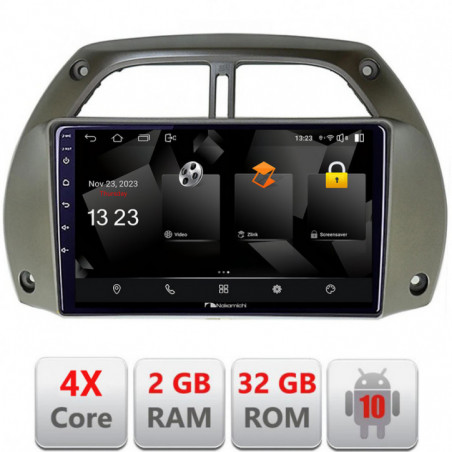 Navigatie dedicata Nakamichi Toyota Rav 4 2000-2004 Android Ecran 720P Quad Core 2+32 carplay android auto