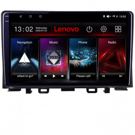 Navigatie dedicata Lenovo Kia Rio 2019- , Octacore Qualcomm, 4Gb RAM, 64Gb Hdd, 4G, Qled 2K, DSP, Carplay, Bluetooth