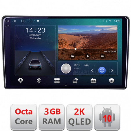 Navigatie dedicata Suzuki Splash Opel Agila 2008-2014  Android ecran Qled 2K Octa Core 3+32 carplay android auto kit-splash-+EDT-E309v3v3-2K