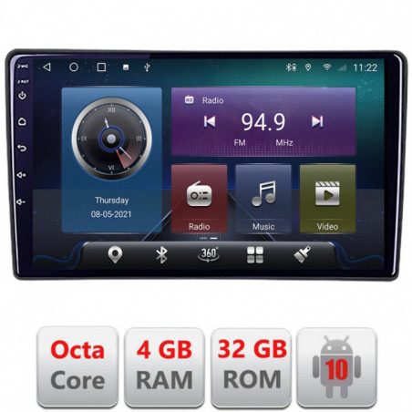 Navigatie dedicata Edonav Suzuki Splash Opel Agila 2008-2014  Android radio gps internet Octa core 4+32 kit-splash-+EDT-E409