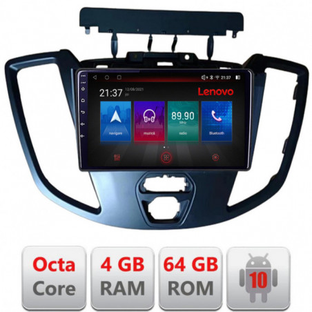 Navigatie dedicata Lenovo Ford Transit 2015-2020  Android radio gps internet Octa Core 4+64 LTE kit-turneo-custom+EDT-E509-PRO