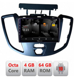 Navigatie dedicata Nakamichi Ford Transit 2015-2020 Android Octa Core 720p 4+64 DSP 360 camera carplay android auto
