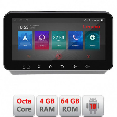 Navigatie dedicata Lenovo Dodge Challenger 2015-2021  Android radio gps internet Octa Core 4+64 LTE ecran de 10.33' wide KIT-dart+EDT-E511-pro