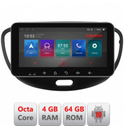 Navigatie dedicata Lenovo Hyundai I10 2007-2013  Android radio gps internet Octa Core 4+64 LTE ecran de 10.33' wide KIT-i10-2007+EDT-E511-pro